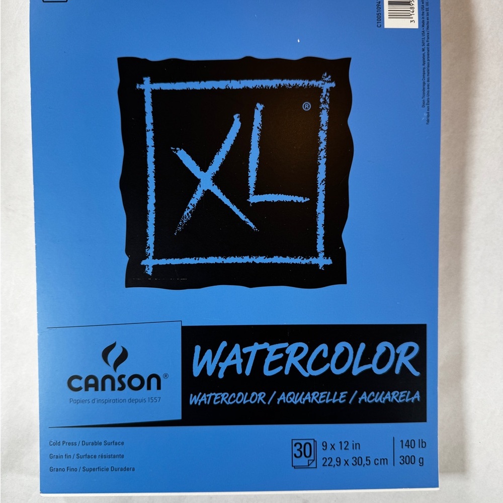 Canson XL Watercolor Pad 9x12 140 lb 30 Sheets Cold Press Artist Paper 🎨